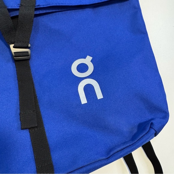 On Running On Cloud Royal Blue Canvas Ambassador Backpack Gym Tote Fold Shoe Bag - Picture 6 of 6